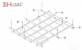 甲級(jí)寫字樓鋁扣板天花安裝方式