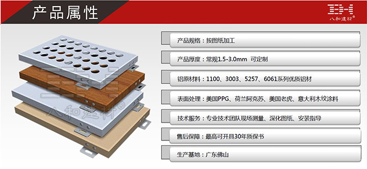 聚酯漆鋁單板規(guī)格尺寸